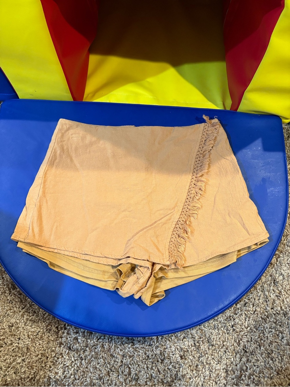 Windsor Tan Fringe Wrap Skort